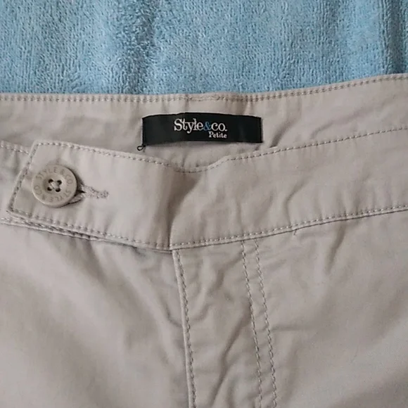 Style & Co Silver Gray Ladies Shorts - Picture 3 of 5